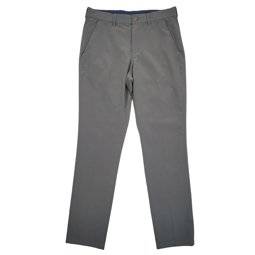 Mizzen+Main Helmsman Pants Mens 30x30 Grey Slim Fit Performance Chino 1B0-0829